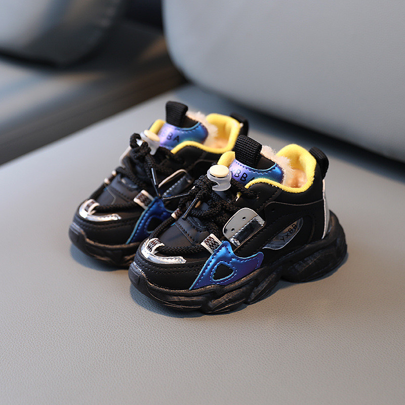 Zimske dječje cipele Čizme za dječake Deblje cipele od flisa Dječja protuklizna cipela za malu djecu Dječje tople plus pamučne tenisice za djevojčice i dječake