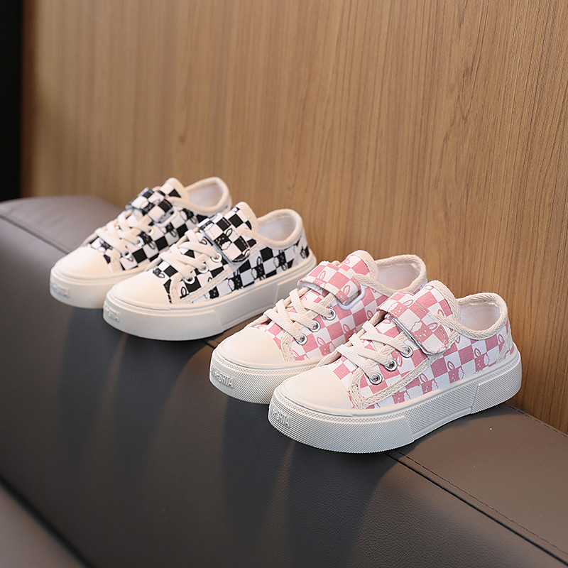 Ljetne dječje platnene cipele 2023. Karirane niske srednje i velike cipele za dječake i djevojčice Prozračne tanke cipele Tenisice