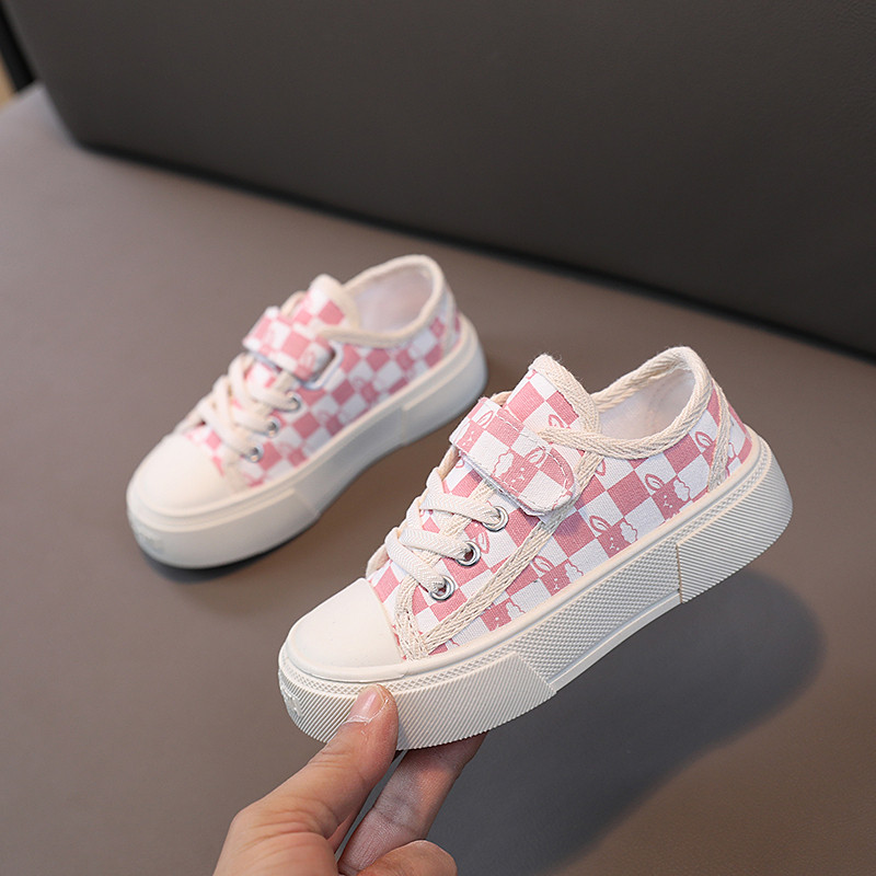 Ljetne dječje platnene cipele 2023. Karirane niske srednje i velike cipele za dječake i djevojčice Prozračne tanke cipele Tenisice