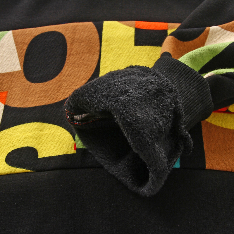 2022. Jesen Zima 3 4 5 6 8 10 12 godina Dječja gornja odjeća Sportska džepna šarena slova i majice s kapuljačom za bebe i dječake