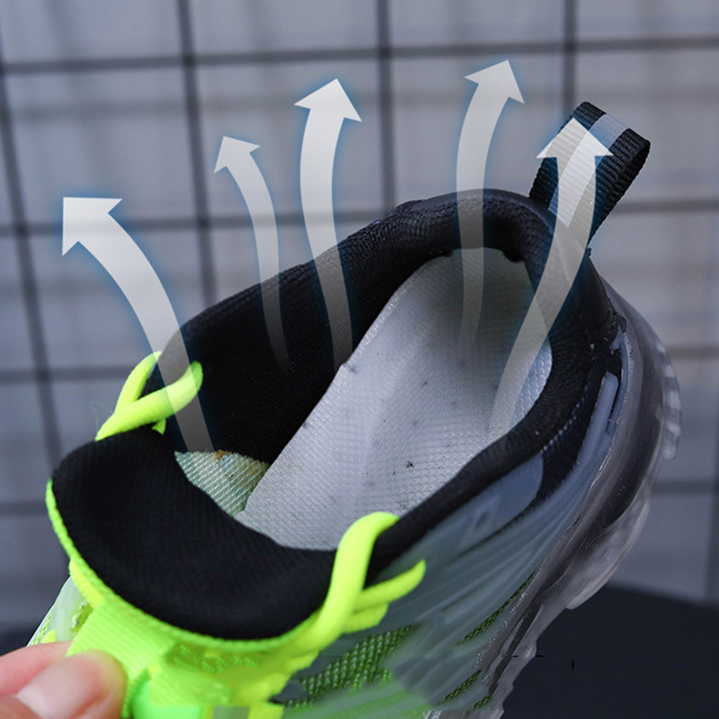 Dječja ležerna obuća, prozračne mrežaste tenisice za djecu, dječake, djevojčice, sportske cipele s prozirnim potplatom, gradijent tenisice za djevojčice
