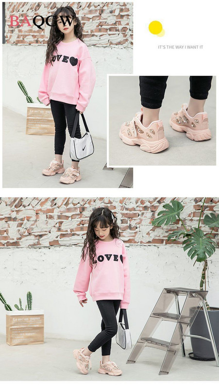 Proljetne modne dječje tenisice Svjetlucavi dječji sportovi za slobodno vrijeme na otvorenom Bijele cipele sa šljokicama Dječje cipele za malu djevojčicu