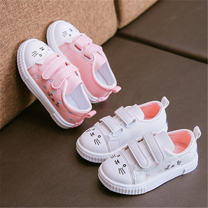 Tenis, dječja cipela za dasku, jesenska nova PuSoft kožna cipela za slobodno vrijeme, slatke prozračne tenisice iz crtića Neklizajuća dječja cipela, modna cipela za djevojčice