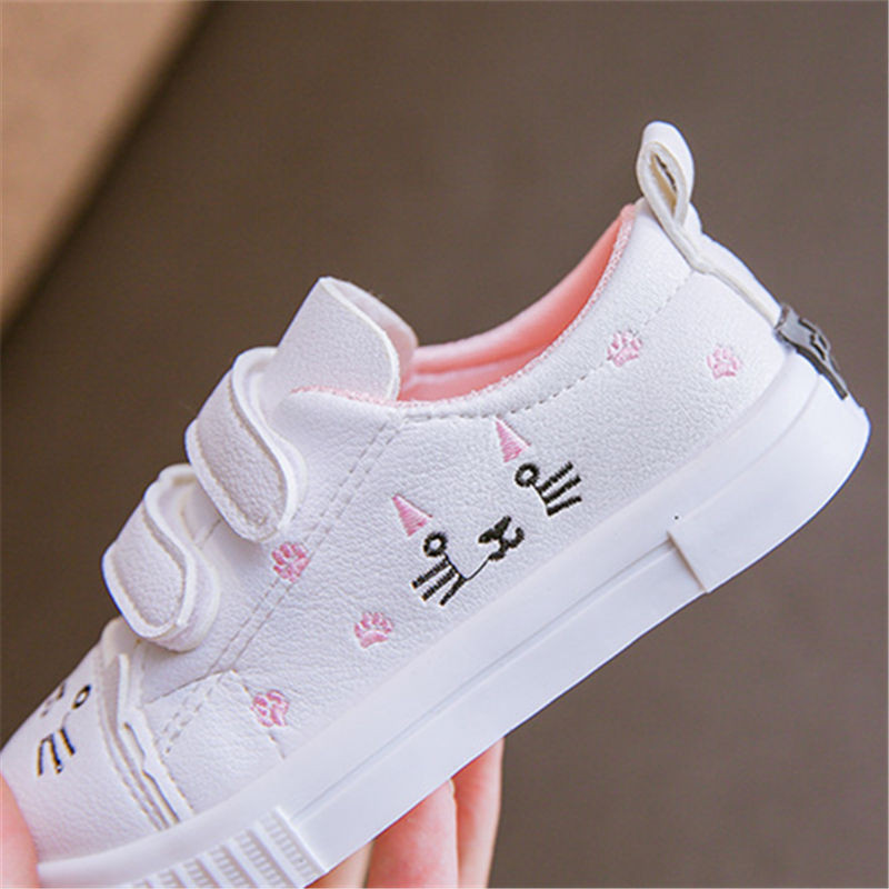 Tenis, dječja cipela za dasku, jesenska nova PuSoft kožna cipela za slobodno vrijeme, slatke prozračne tenisice iz crtića Neklizajuća dječja cipela, modna cipela za djevojčice