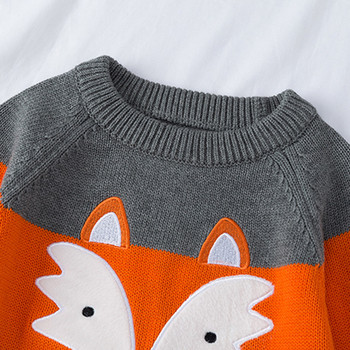 Есен Пуловери за бебета, момичета, момчета, палто, пуловери за плетене на деца, горнища, пуловери за бебета, момчета, анимационни пуловери с дълъг ръкав