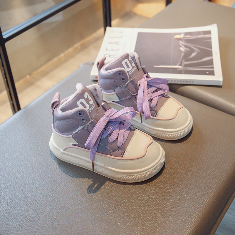 Nove zimske 2023. pamučne tople ležerne cipele Visoke tenisice za djevojčice Neklizajuće tenisice s mekim potplatom za dječake