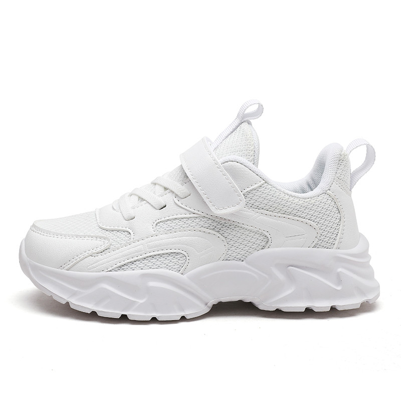 Dječja obuća Tenisice za dječake Platforma Crno-bijele Udobne dječje ležerne tenisice od 6 do 12 godina Školske sportske tenisice za dječake