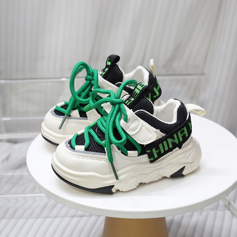 Proljeće 2023. Dječje cipele s povećanom platformom za dječake Ležerna sportska obuća Dječje djevojčice Mrežaste prozračne tenisice s tiskanim slovima