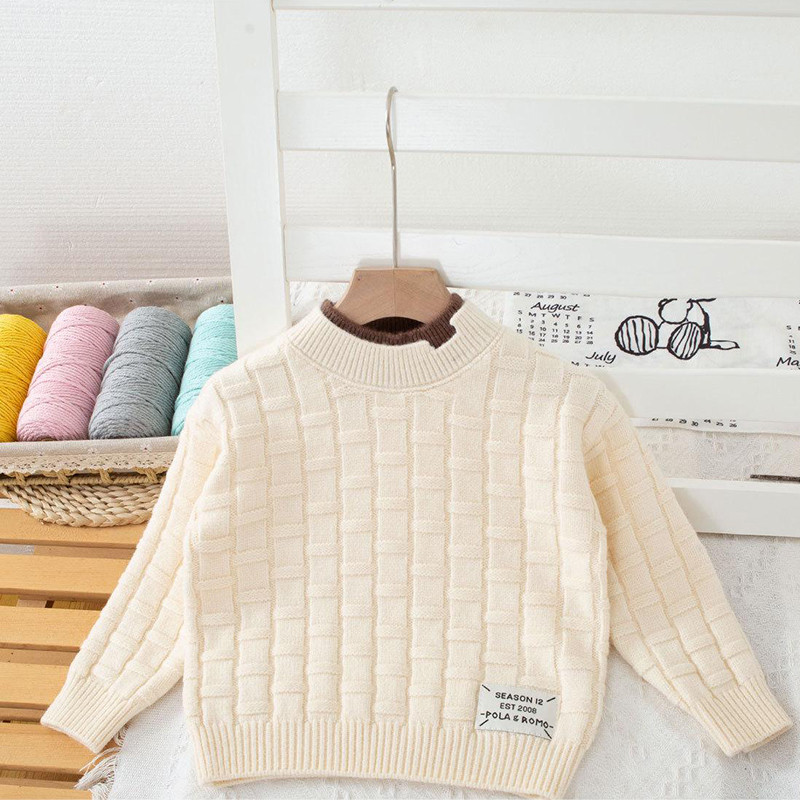 2023. Jesen Zima Nova dječja odjeća Pleteni dječji prugasti pulover u korejskom stilu Dječački pulover s donjicom 2-6 godina