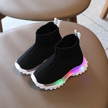 Детски обувки за малки деца Led светещи маратонки със светли детски маратонки Неплъзгащи се модни светещи спортни обувки за момичета и момчета