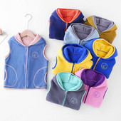 Îmbrăcăminte exterioară pentru adolescenți Veste Jachete fără mâneci Vestă pentru copii pentru băiat fată Polar fleece Bebeluși Copii Vestă Iarnă caldă 100-160 cm