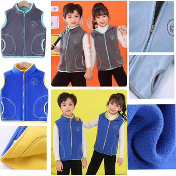 Тийнейджърски връхни дрехи, жилетки, якета без ръкави, детска жилетка за момче, момиче, поларена бебешка детска жилетка, топла зимна жилетка 100-160 см