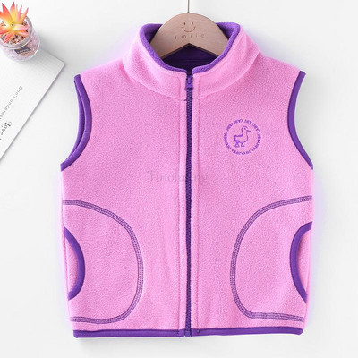 Îmbrăcăminte exterioară pentru adolescenți Veste Jachete fără mâneci Vestă pentru copii pentru băiat fată Polar fleece Bebeluși Copii Vestă Iarnă caldă 100-160 cm