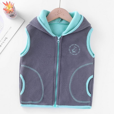 Îmbrăcăminte exterioară pentru adolescenți Veste Jachete fără mâneci Vestă pentru copii pentru băiat fată Polar fleece Bebeluși Copii Vestă Iarnă caldă 100-160 cm