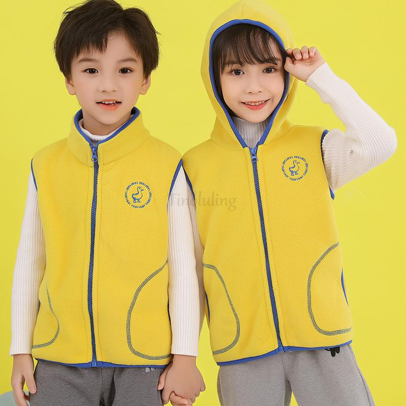 Pusaudžu Virsdrēbes Vestes Bezpiedurknēm Jakas Bērnu Veste zēnam Meitenei Polar Fleece Baby Bērnu Veste Silta Ziemas 100-160cm