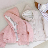 Jesenski i zimski pulover za djevojčice, plišani pulover od janjećeg flisa s kapuljačom, kaput, modna dječja odjeća, dječji kardigan za djevojčice