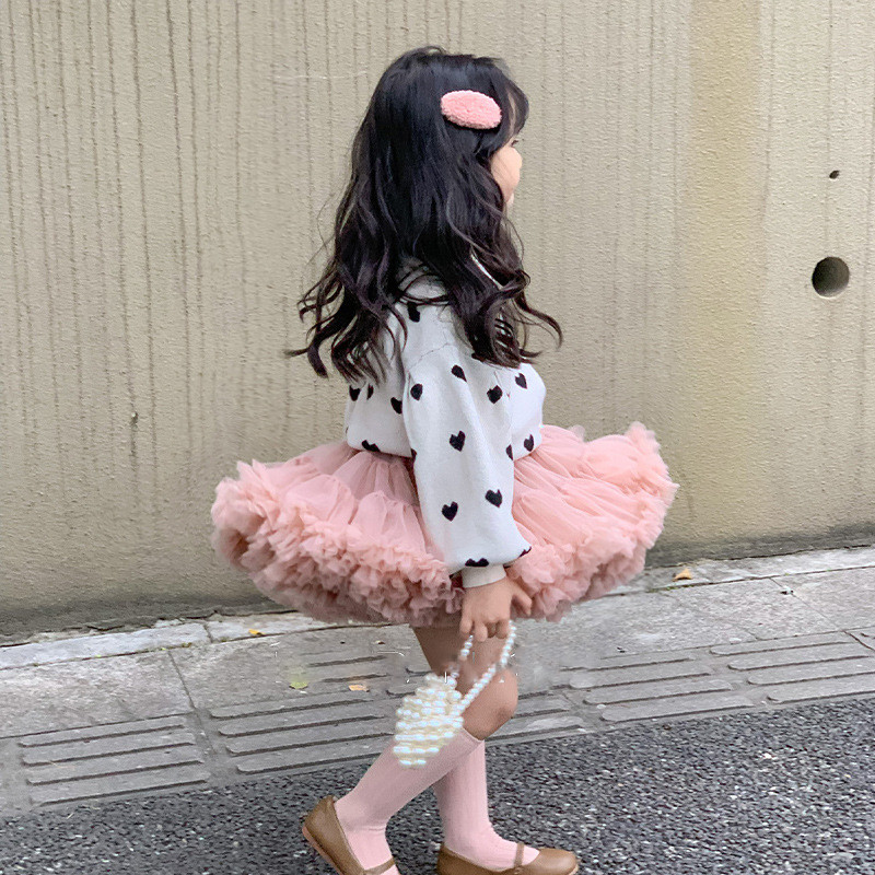 Džemper za djevojčice Pleteni kaput za djevojčice Jesen 2023 Nova dječja ljubavna pletena majica Dječji moderan svestrani pulover Kardigan