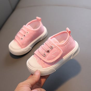 Детски платнени обувки Ежедневни обувки Пролет 2023 Нови момчета 1-6 годишни бебешки обувки Дишащи момичета Ниски бордови обувки Детски обувки