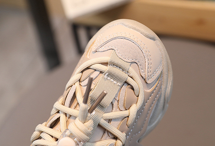 Dječje modne jednobojne crne jesenske i zimske tenisice za dječake Vodootporne PU pamučne školske sportske cipele za djevojčice na vezanje