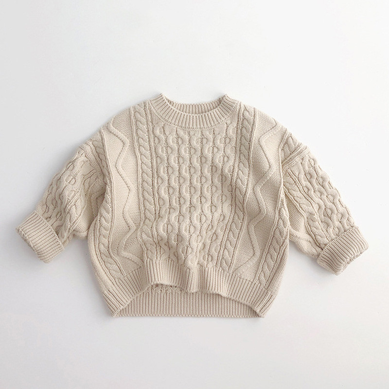 Dječji pulover za bebe Pleteni jesen-zima Odjeća za dječake i djevojčice Dugih rukava Široka dječja dječja dječja majica za djevojčice i dječake Gornja odjeća