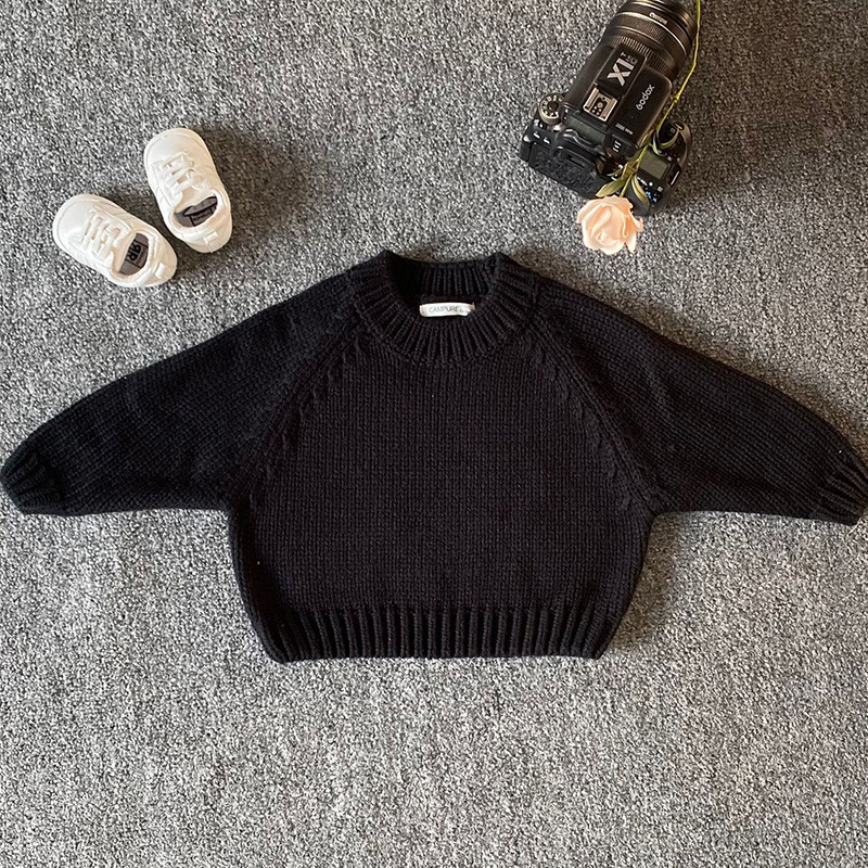 Odjeća za dječake i djevojčice Jesenski novi dječji pulover Pleteni pulover za malu djecu Pletena odjeća za novorođenče Dugi rukavi Pamučni dječji pulover