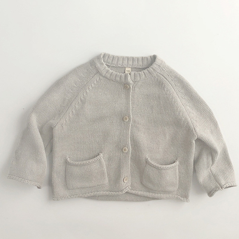 Džemperi za bebe Korejski ležerni džemper dugih rukava Jesenski pulover za djecu Dječaci Odjeća za djevojčice Pleteni gornji dijelovi Kaputi Pletena odjeća1-7Y