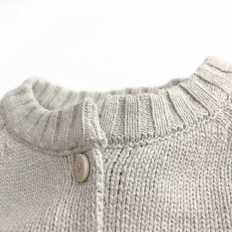 Džemperi za bebe Korejski ležerni džemper dugih rukava Jesenski pulover za djecu Dječaci Odjeća za djevojčice Pleteni gornji dijelovi Kaputi Pletena odjeća1-7Y