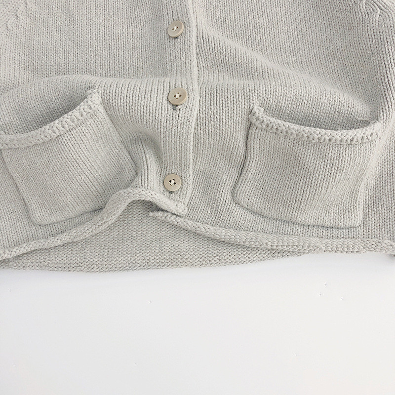 Džemperi za bebe Korejski ležerni džemper dugih rukava Jesenski pulover za djecu Dječaci Odjeća za djevojčice Pleteni gornji dijelovi Kaputi Pletena odjeća1-7Y
