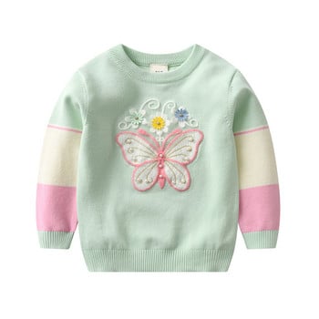Πλεκτό πουλόβερ για βρέφη μακρυμάνικο πλεκτό πουλόβερ για βρέφη Κορυφαία παιδικά πλεκτά ρούχα για κορίτσια 2-8T