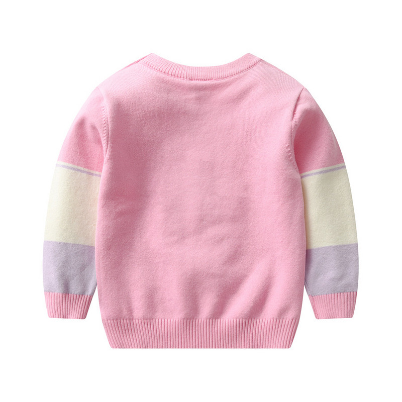 Džemper za djevojčice 2-8T, zimska topla odjeća, pleteni pulover za dojenčad dugih rukava, dječja pletena odjeća za djevojčice