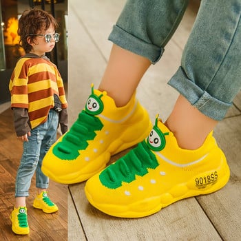 Модни бебешки обувки за малко дете Момиче Момче Ежедневни обувки Удобни бебешки детски маратонки Неплъзгащо се меко дъно Детски маратонки с анимационни мотиви
