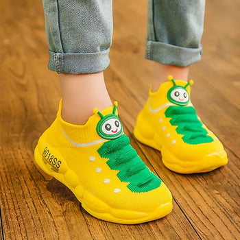 Модни бебешки обувки за малко дете Момиче Момче Ежедневни обувки Удобни бебешки детски маратонки Неплъзгащо се меко дъно Детски маратонки с анимационни мотиви