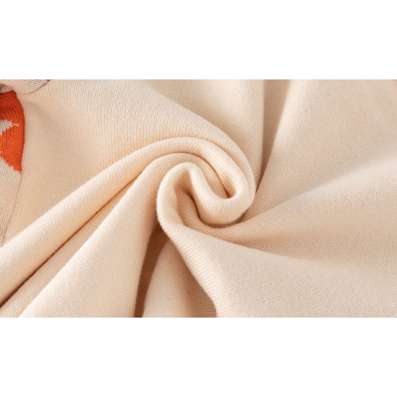 2-8T džemper s cvjetnim džemperom za djevojčice Elegantna dječja dječja odjeća Zimska pletena dječja cvjetna pletena kaputna odjeća