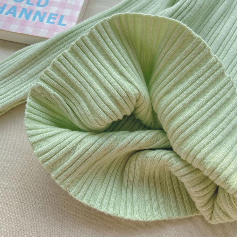 3-9T Ležerni pulover za djevojčice Elegantna zimska odjeća Pleteni pulover Top za malu djecu Dječja dolčevita odjeća Dječja pletena odjeća