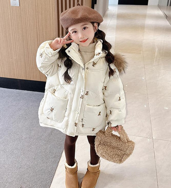 Girls Down Coat Jacket Cotton Windbreak Outwear 2023 βελούδινα ζεστά χοντρά βελούδινα χειμωνιάτικα σκι Παιδικά ρούχα