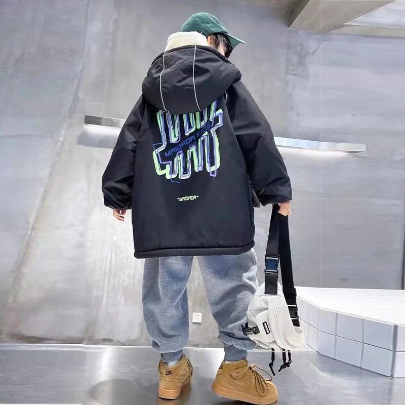 Dječački kaput Jakna Gornja odjeća Gornji dijelovi Pamuk 2023 Ležerna topla zadebljana Zimski sportovi Tinejdžeri Dječja dječja odjeća TZ967