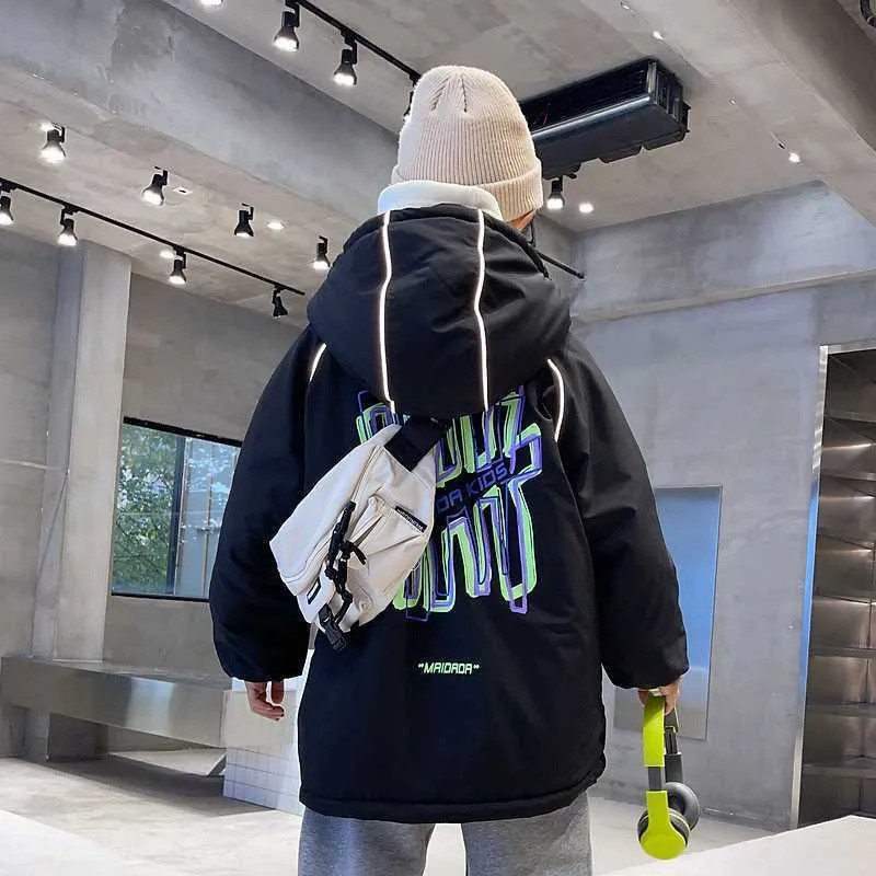 Dječački kaput Jakna Gornja odjeća Gornji dijelovi Pamuk 2023 Ležerna topla zadebljana Zimski sportovi Tinejdžeri Dječja dječja odjeća TZ967