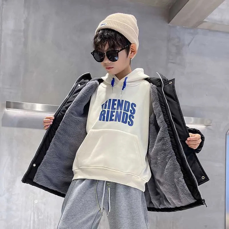 Dječački kaput Jakna Gornja odjeća Gornji dijelovi Pamuk 2023 Ležerna topla zadebljana Zimski sportovi Tinejdžeri Dječja dječja odjeća TZ967