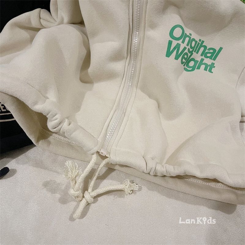 Kaput od 100% pamuka za dječake i djevojčice s podstavom od flisa 2023., novi dječji pulover s slovima, beba, prikladna majica s kapuljačom