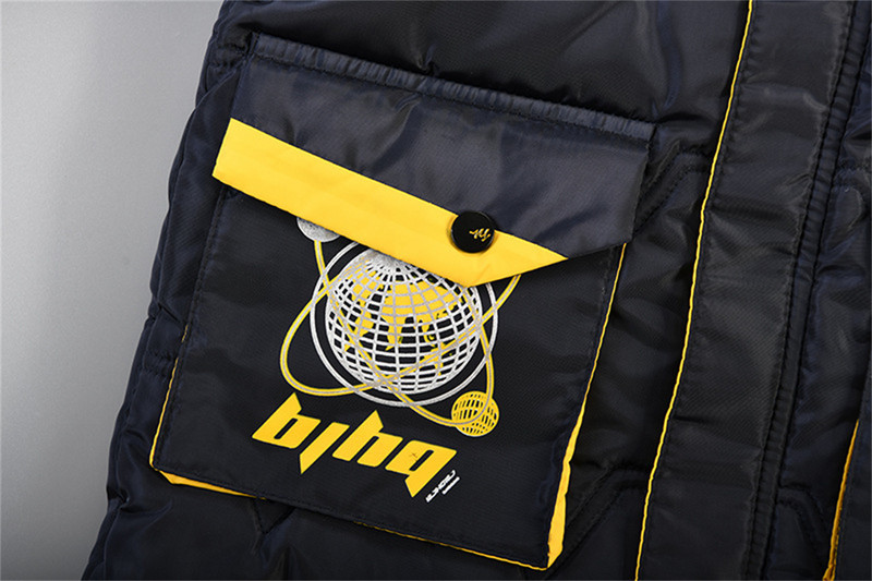 Zimska jakna za dječaka Jesenska duga pamučna gornja odjeća 2021. Nova modna dječja dječja debela plišana topla odjeća s kapuljačom za dječake