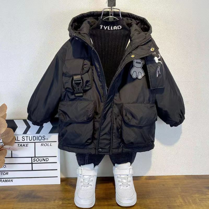 2023. Nove zimske dječje dečke s kapuljačom, otporne na vjetar, tople jakne s patentnim zatvaračem, dječje termo parke, dječja odjeća, gornji kaputi od 2 do 10 godina