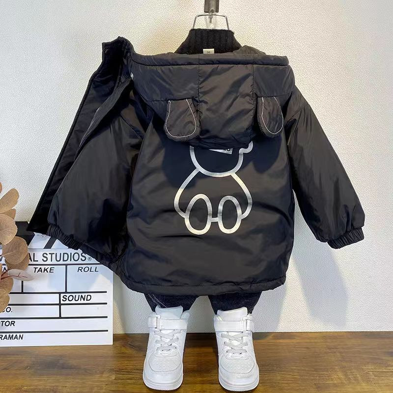 2023. Nove zimske dječje dečke s kapuljačom, otporne na vjetar, tople jakne s patentnim zatvaračem, dječje termo parke, dječja odjeća, gornji kaputi od 2 do 10 godina