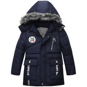 Παιδικά μπουφάν για αγόρι νήπιο Snowsuit Βρεφικό χειμωνιάτικο μπουφάν Ζεστό γούνινο παλτό Παιδικά με κουκούλα Parka Outerwear Ρούχα 1-6 ετών