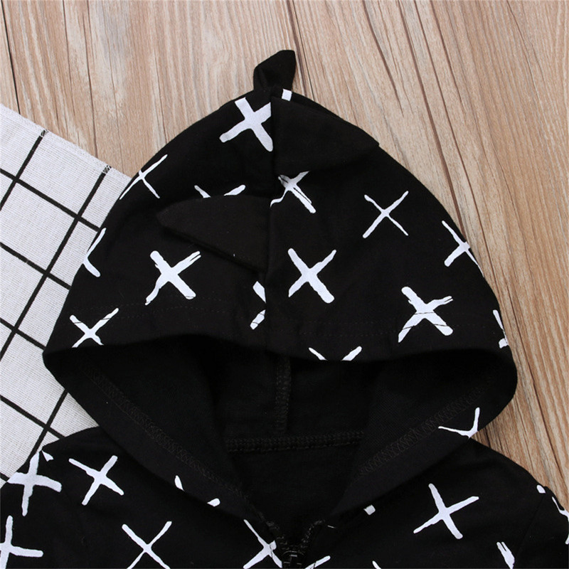 Jakna s kapuljačom i dugim rukavima Dinosaur za dječake od 3 do 9 godina