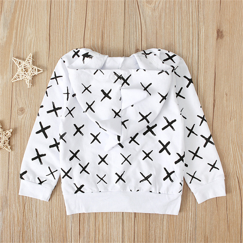 Jakna s kapuljačom i dugim rukavima Dinosaur za dječake od 3 do 9 godina