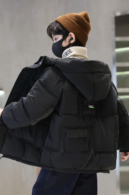 Modni kaput za dječake Gornja odjeća s patentnim zatvaračem i kapuljačom, dječja jakna, jesen, zima, deblja topla tinejdžerska dječja odjeća CH66