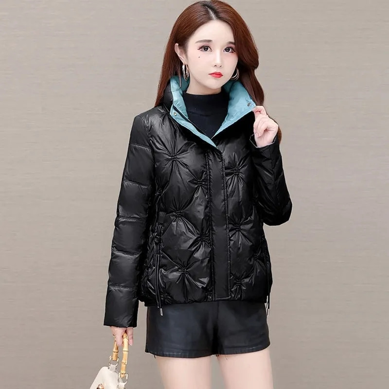 2023 Ženska kratka jakna Zimski debeli pamučni podstavljeni kaputi Ženske sjajne pufer parke Ženski zimski kaput Gornja odjeća Ženska odjeća