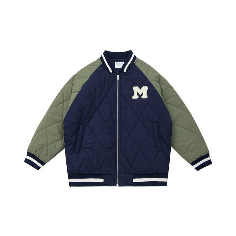 Dječja bejzbol jakna velike veličine Jesen Zima Debeli sportski kaput Ležerna topla pamučna odjeća za dječake Gornja odjeća za studente 4-14 godina