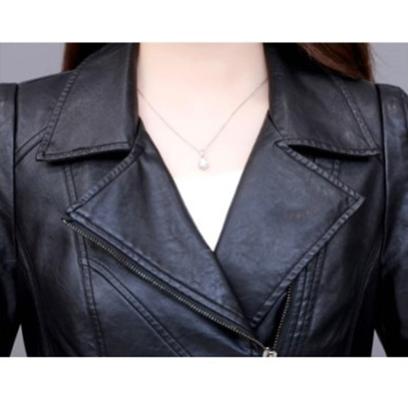 2022. Proljeće Jesen Ženska kožna jakna Nova korejska tanka ženska kratka crna kožna gornja odjeća Male ležerne ženske majice