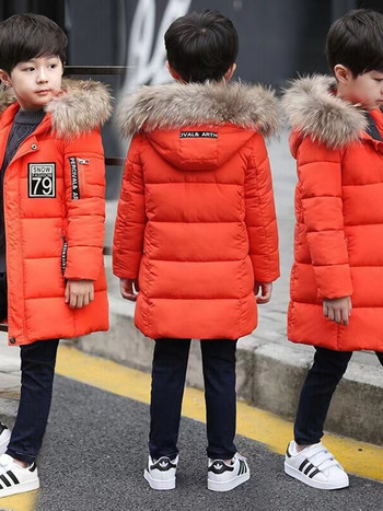 Χειμερινά παιδικά ρούχα για αγόρια με βαμβακερή επένδυση μεσαίου μήκους μπουφάν με βαμβακερή επένδυση Παιδικό μπουφάν με λεπτή επένδυση Student Thickened